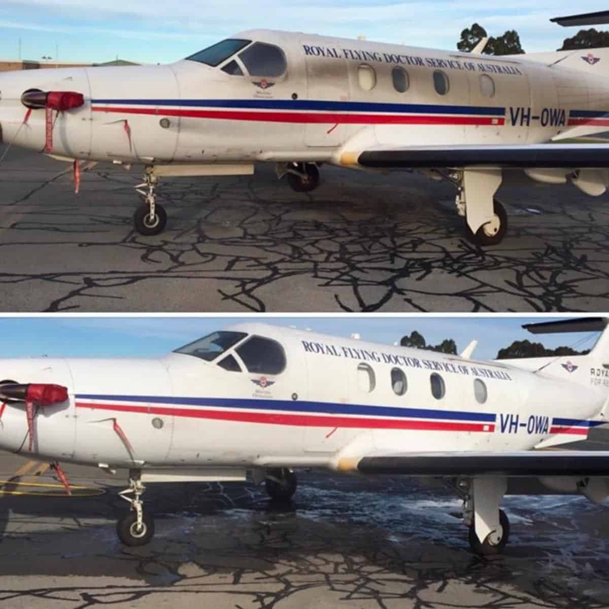 Aerogleam WA RFDS Before and After
