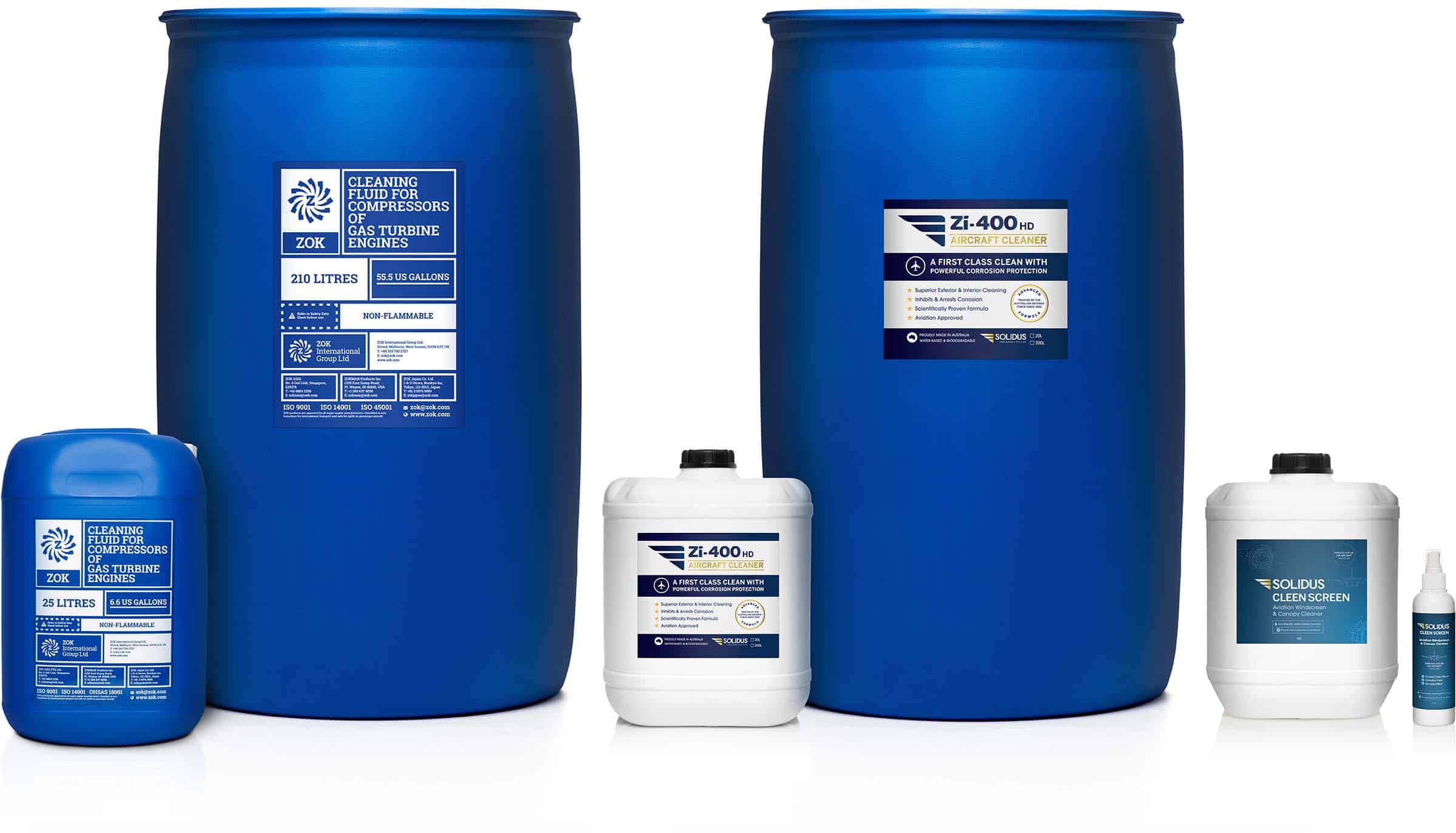 Solidus Industries Aircraft Cleaning Product Range