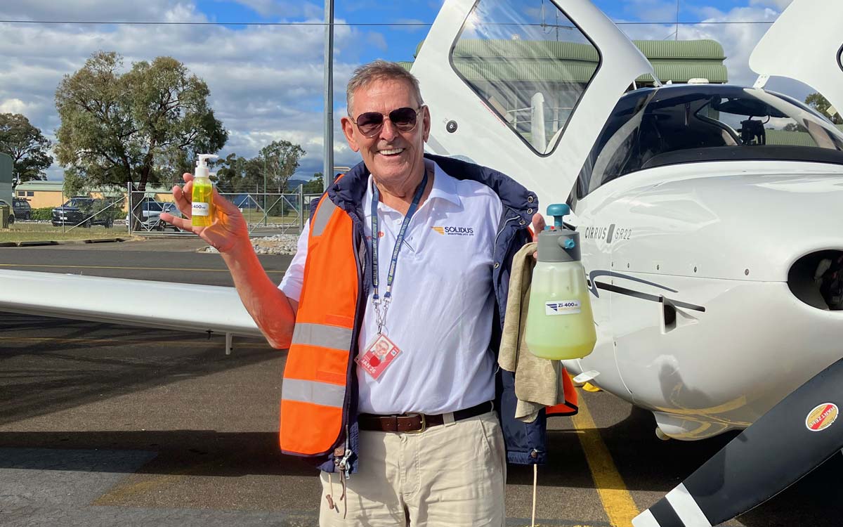 Pilot Steve Green at the 2024 Angel Flight Air Race which was proudly sponsored by Solidus Industries
